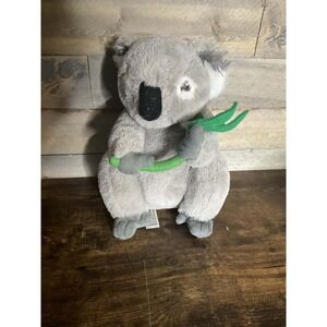 2020 FAO SCHWARZ Stuffed Animal Gray Koala with Bamboo Save the Earth Plush Toy